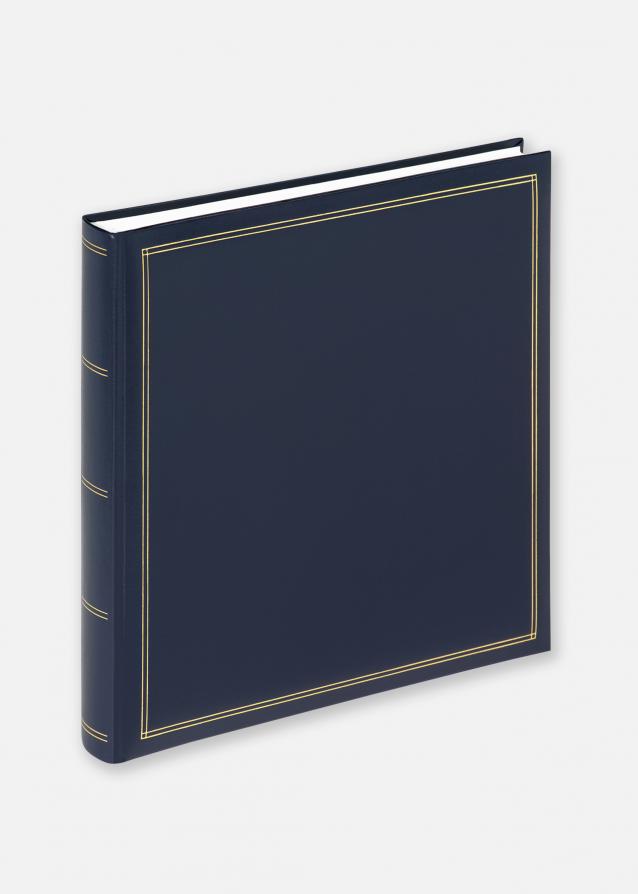 Walther Monza Album Classic Blau - 34x33 cm (60 weiße Seiten / 30 Blatt)