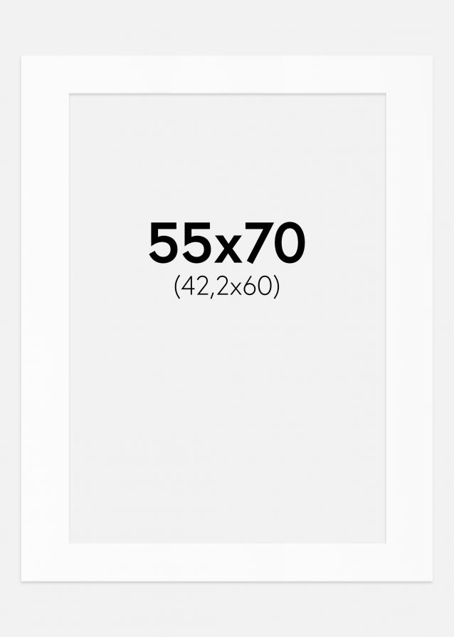 Artlink Passepartout Weiß Standard (weißer Kern) 55x70 cm (42,2x60)