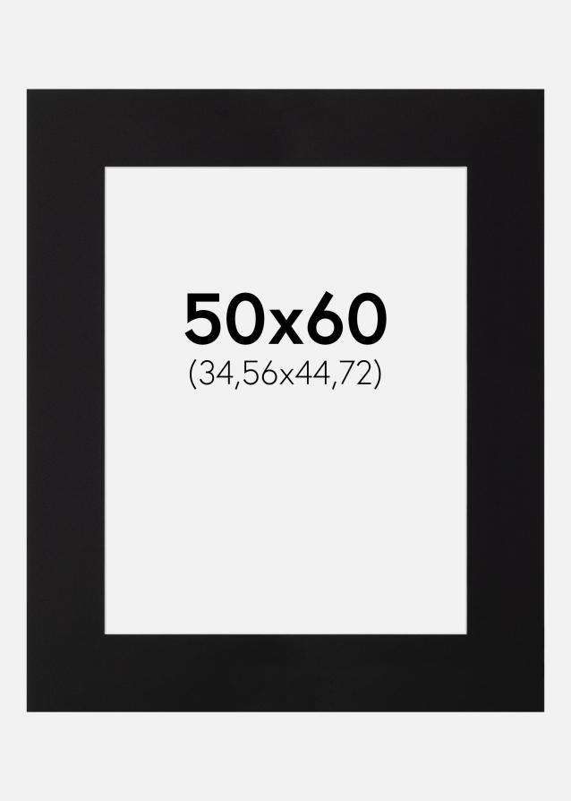 Artlink Passepartout Schwarz Standard (weißer Kern) 50x60 cm (34,56x44,72)