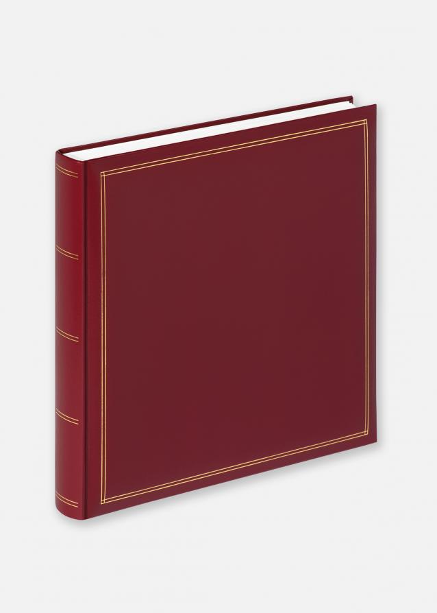 Walther Monza Album Classic Rot - 34x33 cm (60 weiße Seiten / 30 Blatt)
