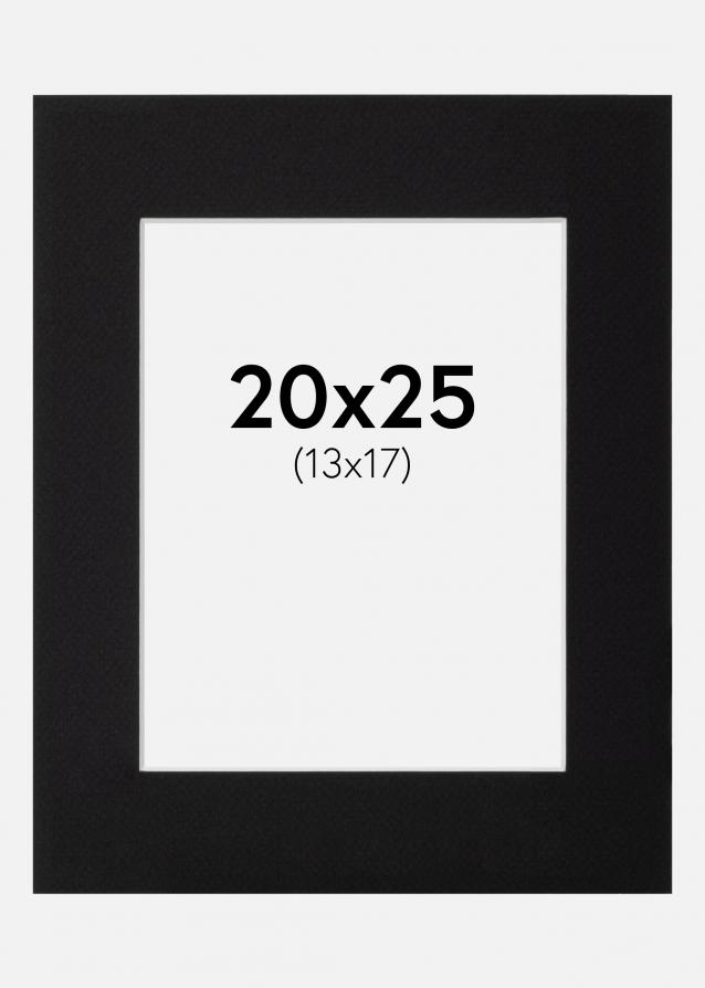 Galleri 1 Passepartout Canson Schwarz (weißer Kern) 20x25 cm (13x17)