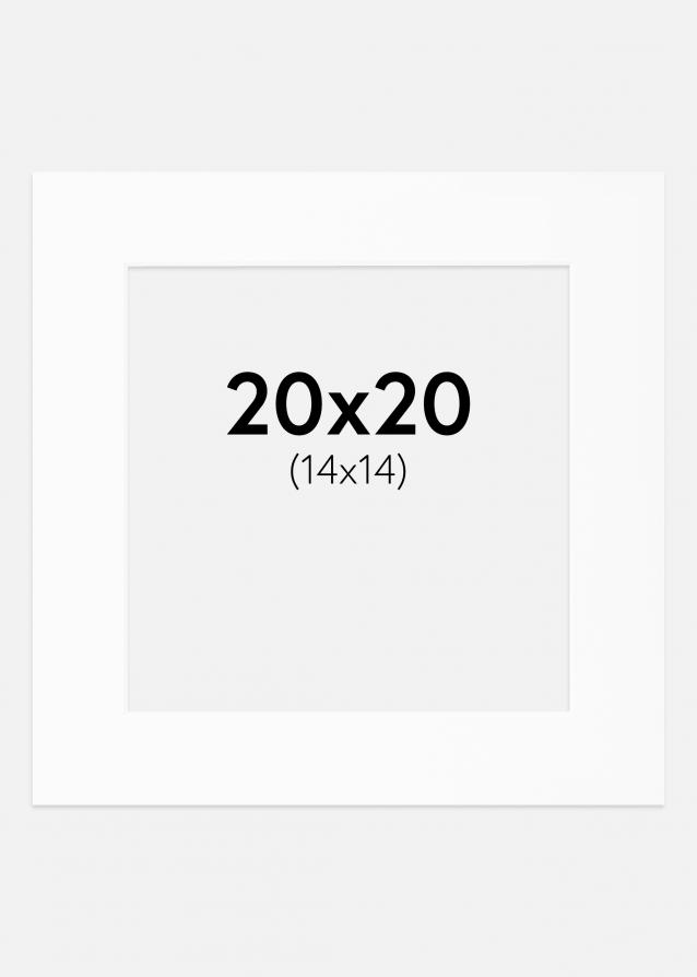 Artlink Passepartout Weiß Standard (weißer Kern) 20x20 cm (14x14)