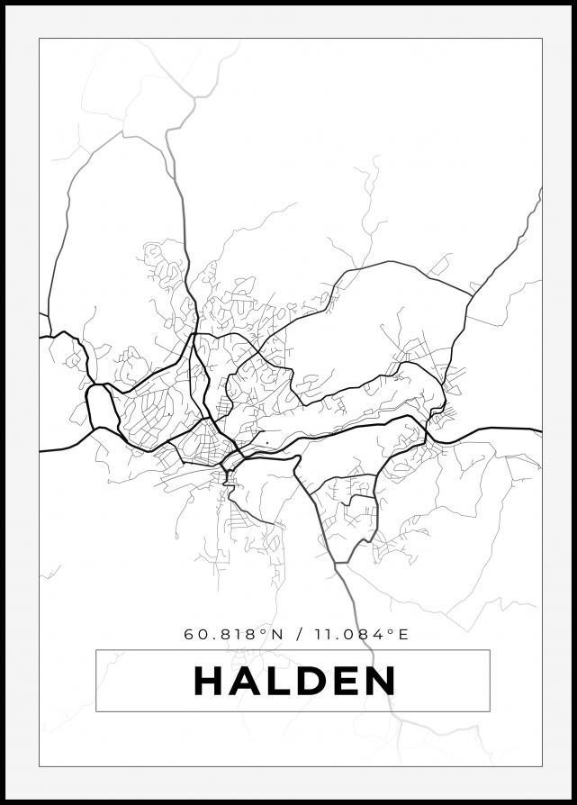 Bildverkstad Map - Halden - White