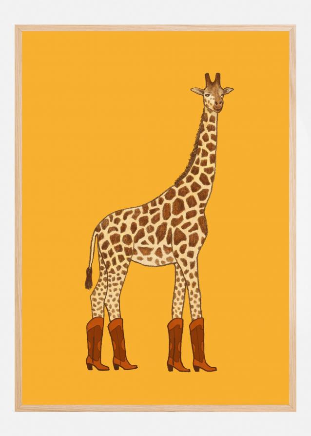 Bildverkstad Jolene the Cowgirl Giraffe Poster