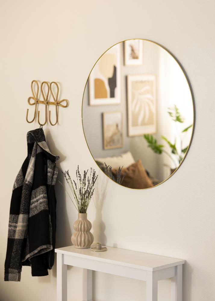 KAILA KAILA Round Mirror - Thin Brass 80 cm Ø