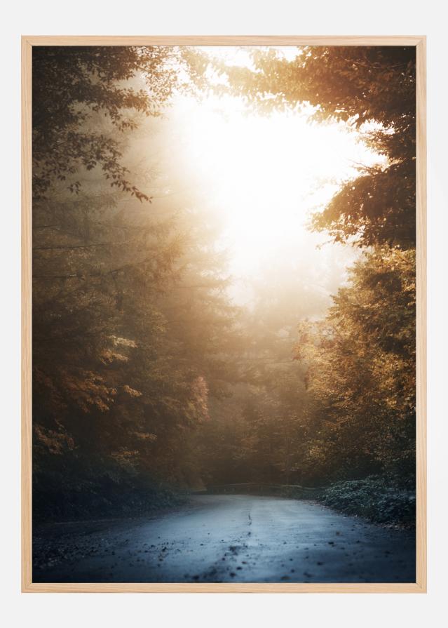 Bildverkstad Autumn Misty Road Poster