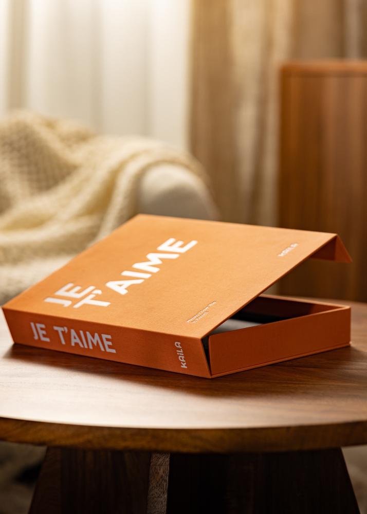 KAILA KAILA JE T'AIME - Coffee Table Photo Album (60 Schwarze Seiten)