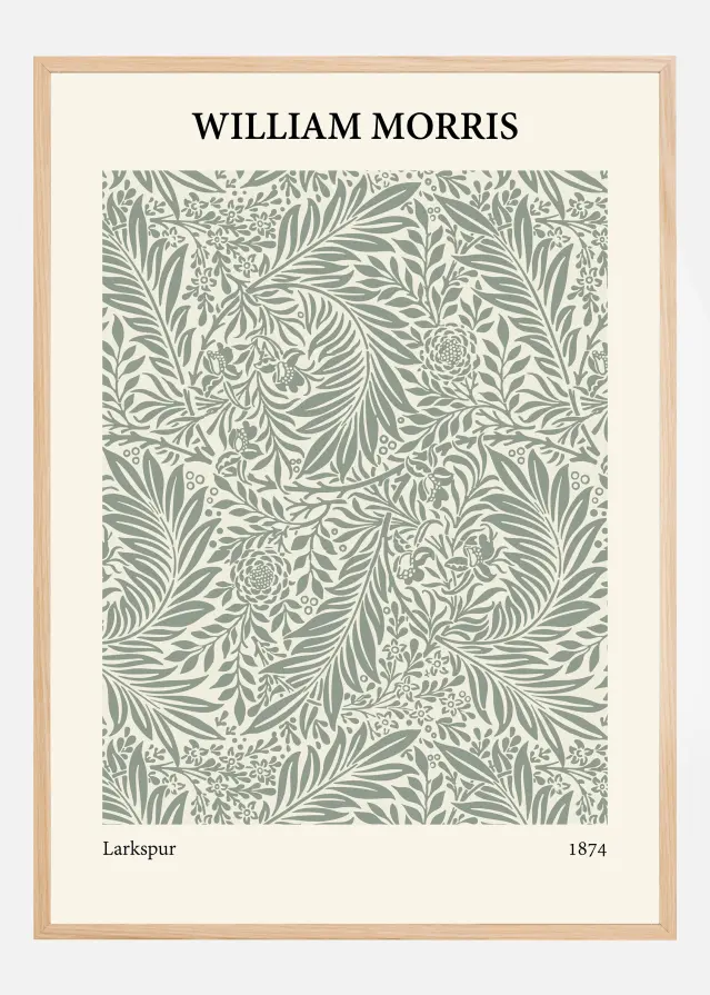 Bildverkstad William Morris - Larkspur 4 Poster