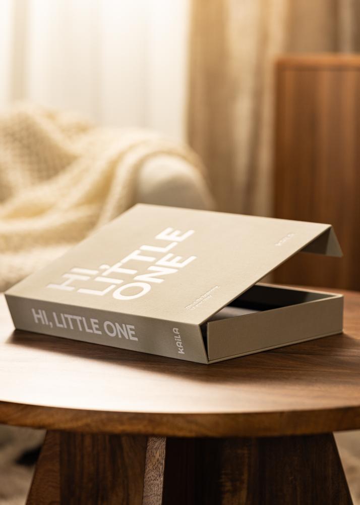 KAILA KAILA HI LITTLE ONE Grey - Coffee Table Photo Album (60 Schwarze Seiten)