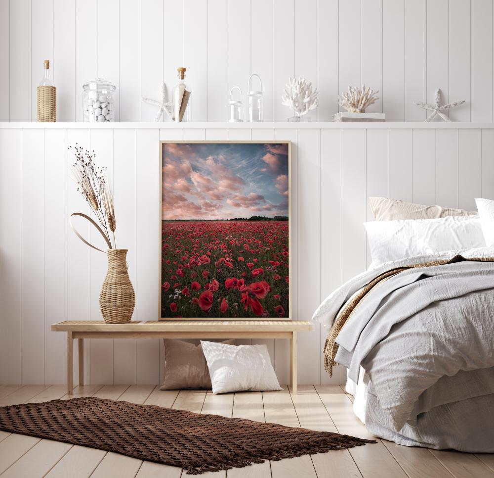 Bildverkstad Poppy Field In Sweden Poster