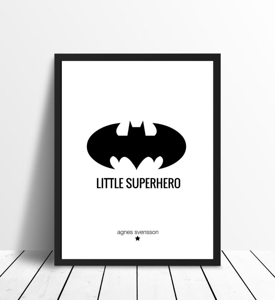 Personlig poster Little Superhero