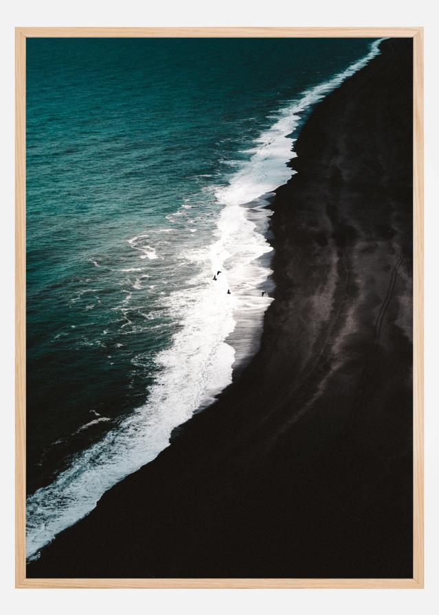 Bildverkstad Black Beach Poster