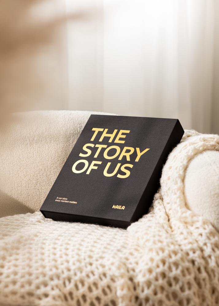 BGA KAILA THE STORY OF US Black - Coffee Table Photo Album (60 Schwarze Seiten)