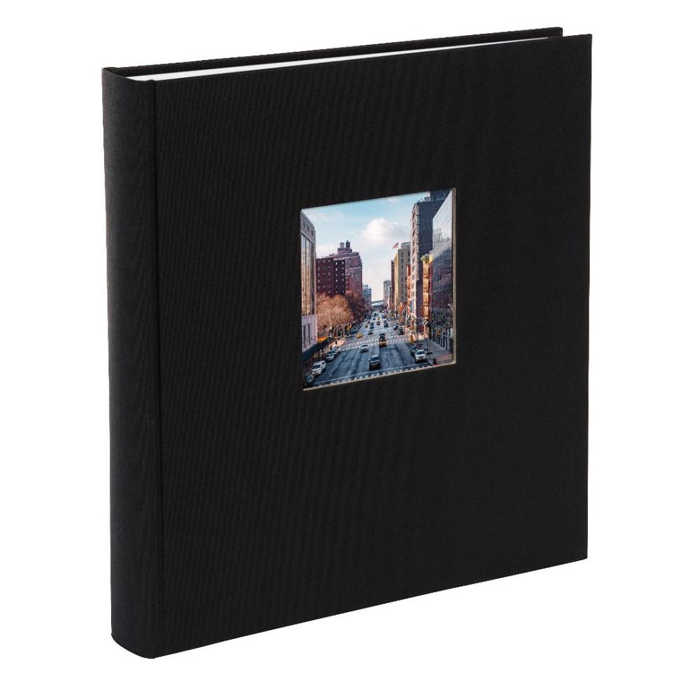 Goldbuch Bella Vista Fotoalbum Schwarz - 30x31 cm (100 weiße Seiten / 50 Blatt)