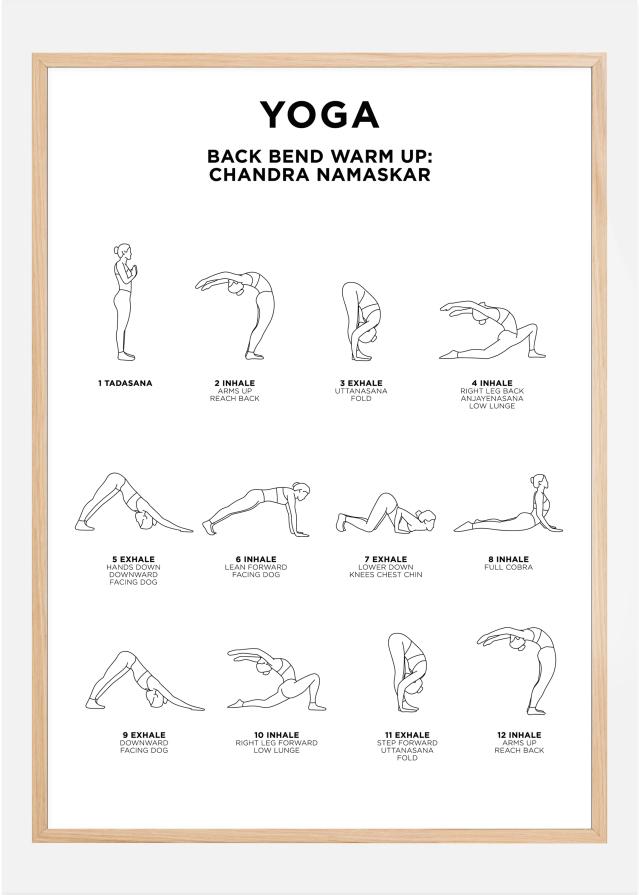 Bildverkstad Back Bend - Warm Up - White Poster