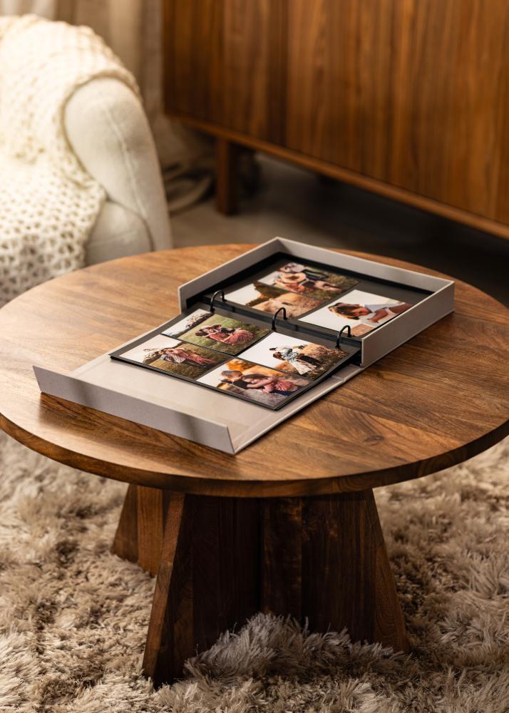 KAILA KAILA THROWBACK Dark Greige - Coffee Table Photo Album (60 Schwarze Seiten)