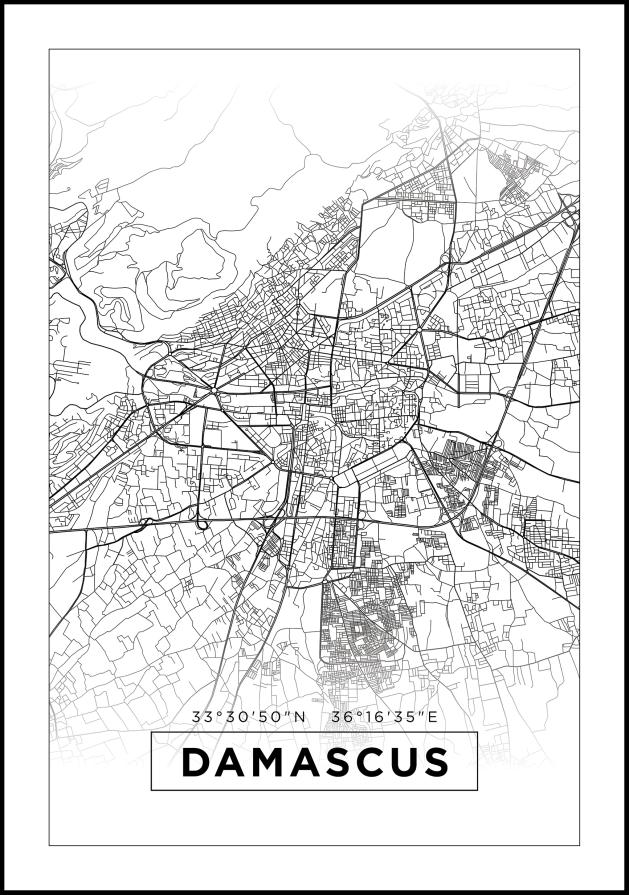 Bildverkstad Map - Damascus - White