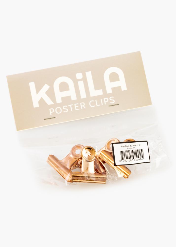 KAILA KAILA Poster Clip Rose Gold 30 mm - 4-p