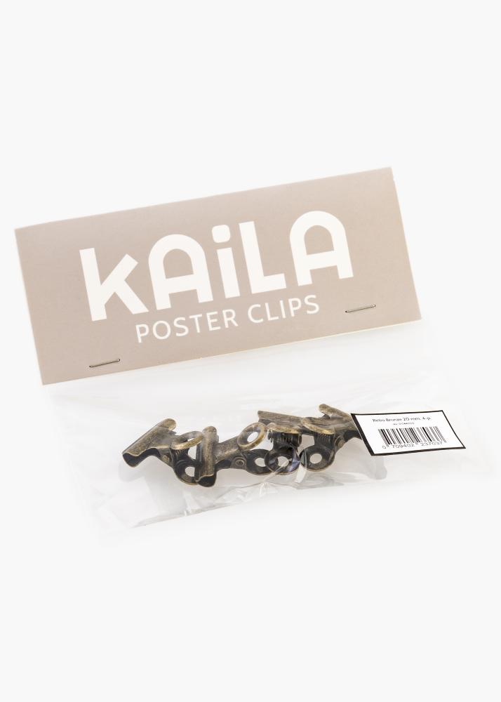 KAILA KAILA Poster Clip Retro Bronze 20 mm - 4-p