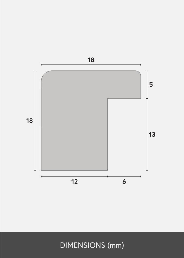 Ram med passepartou Rahmen Selection Silber 40x60 cm - Passepartout Weiß 32,9x48,3 cm (A3+)