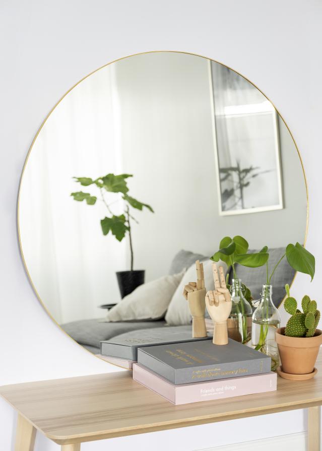 KAILA KAILA Round Mirror - Thin Brass 100 cm Ø