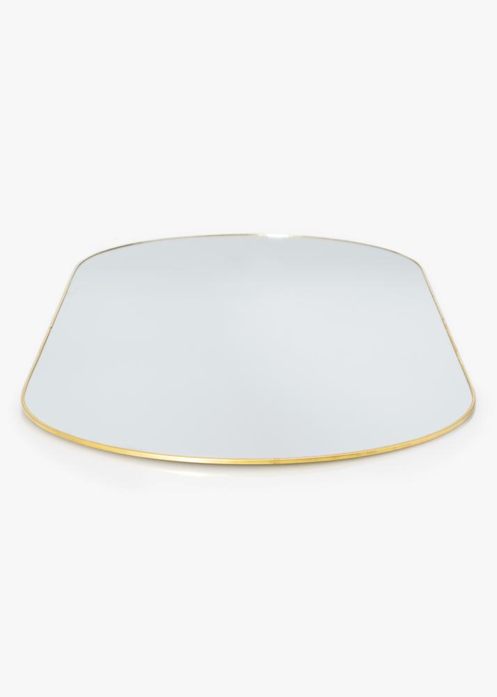 KAILA KAILA Oval Mirror - Thin Brass 35x80 cm