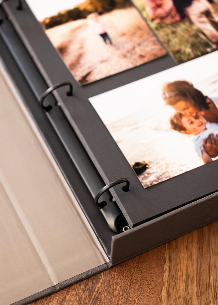 BGA KAILA FAMILY Black - Coffee Table Photo Album (60 Schwarze Seiten)