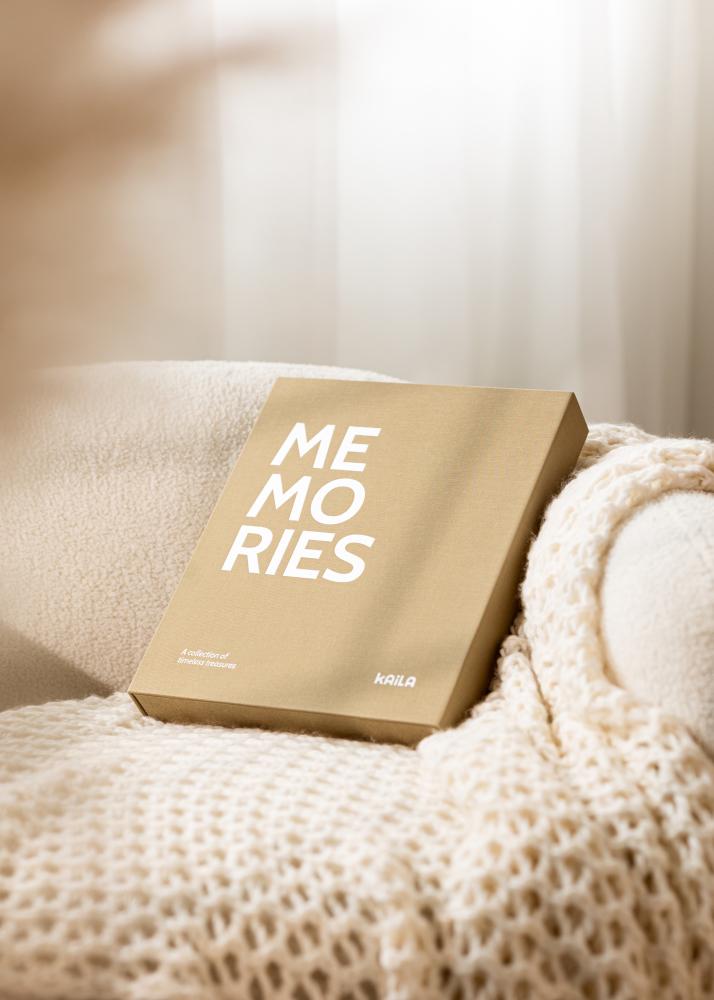 BGA KAILA MEMORIES Vanilla - Coffee Table Photo Album (60 Schwarze Seiten)