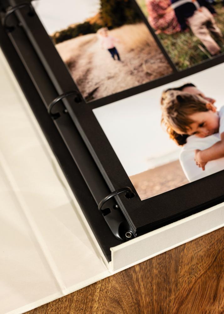 KAILA KAILA OUR LOVE STORY Creme - Coffee Table Photo Album (60 Schwarze Seiten)