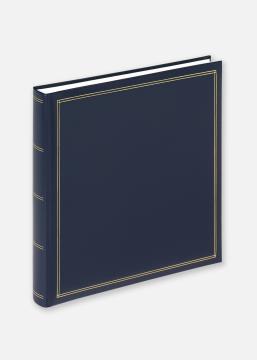 Walther Monza Album Classic Blau - 34x33 cm (60 weiße Seiten / 30 Blatt)