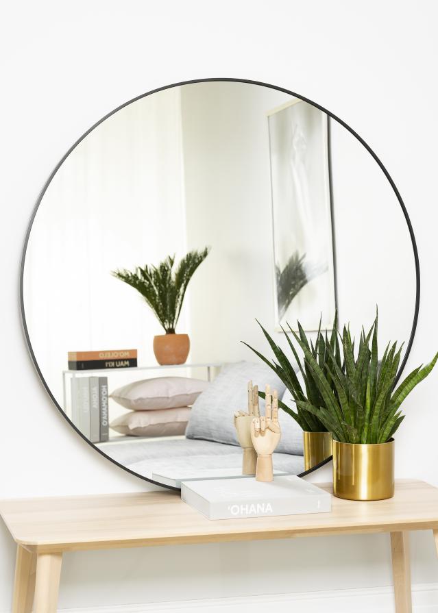 KAILA KAILA Round Mirror - Edge Black 110 cm Ø