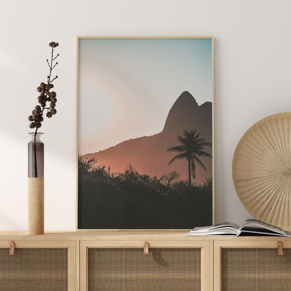 Bildverkstad Mountain Sunset Poster