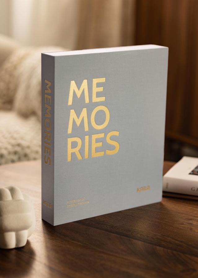 KAILA KAILA MEMORIES Grey - Coffee Table Photo Album (60 Schwarze Seiten)