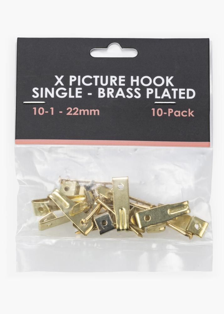 BGA BGA X-Haken 10-1, 22 mm einfach - 10er-Pack