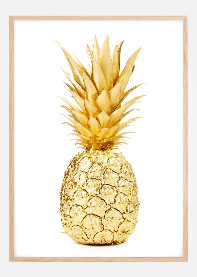 Bildverkstad Gold Pineapple Poster