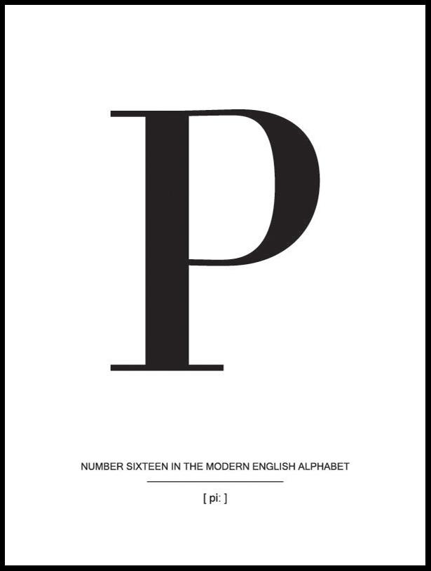 Bildverkstad Letter P