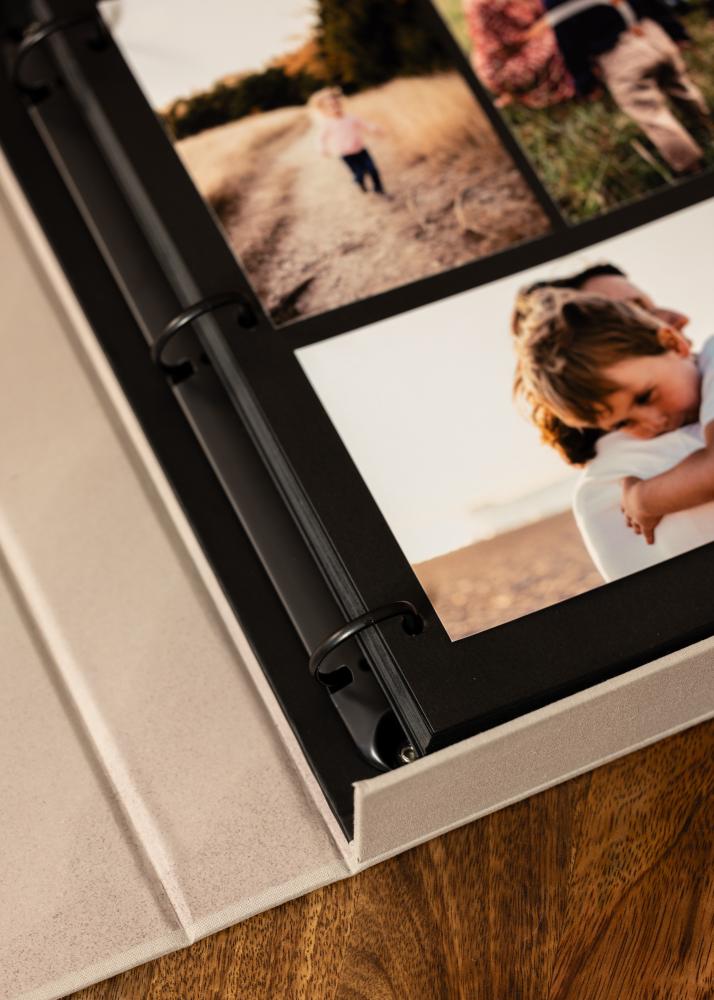 KAILA KAILA OUR LOVE STORY Grey - Coffee Table Photo Album (60 Schwarze Seiten)