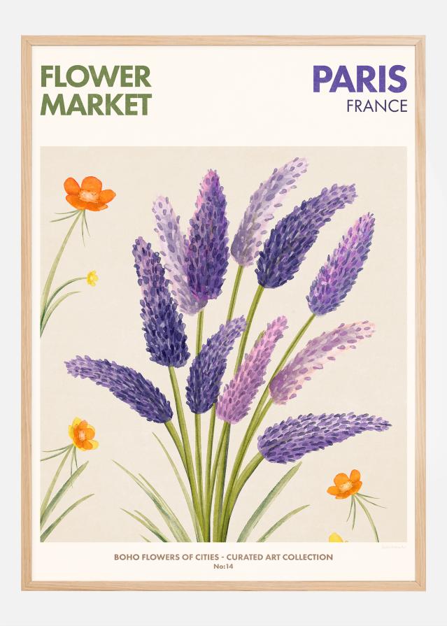 Bildverkstad Flower Market - Paris Poster