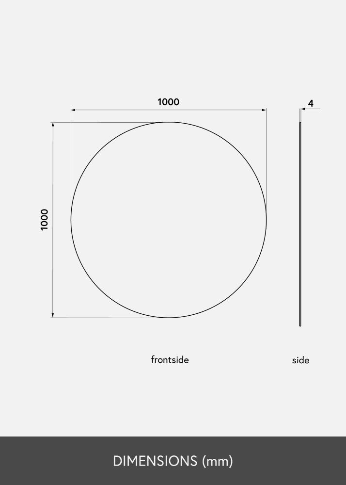 KAILA KAILA Runder Spiegel 100 cm Ø