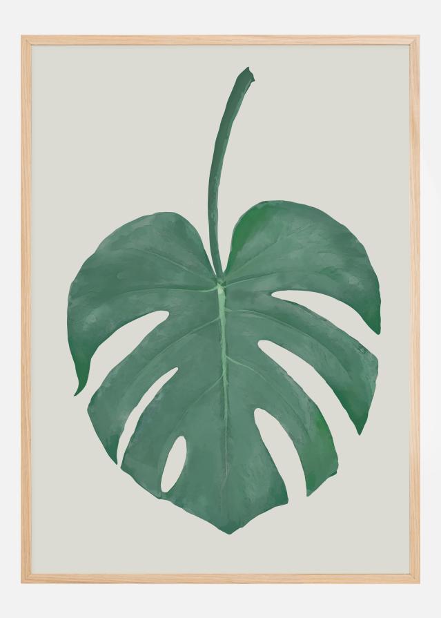 Bildverkstad Monstera Aqua Poster