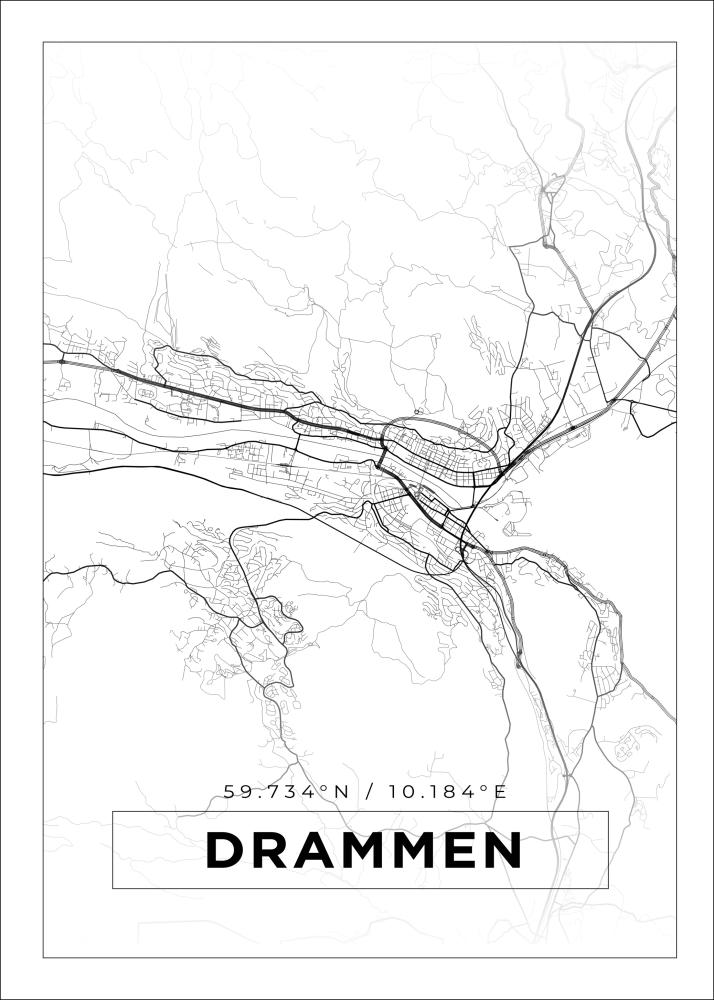 Bildverkstad Map - Drammen - White