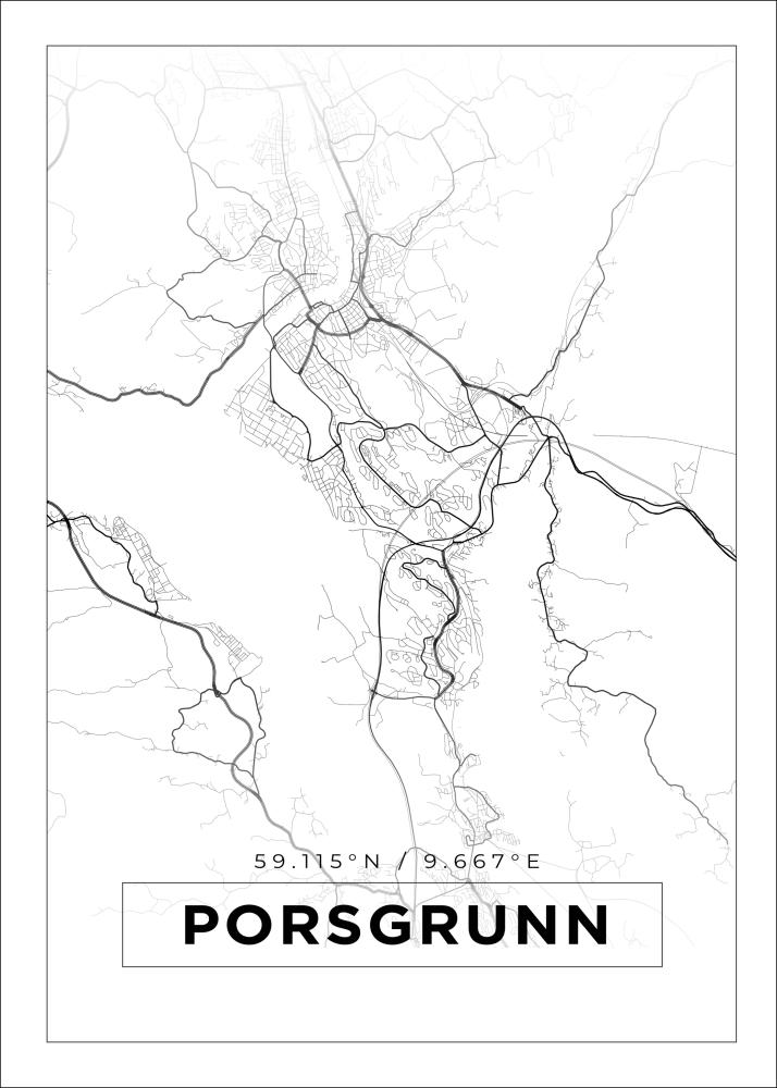 Bildverkstad Map - Porsgrunn - White