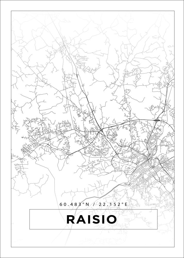 Bildverkstad Map - Raisio - White