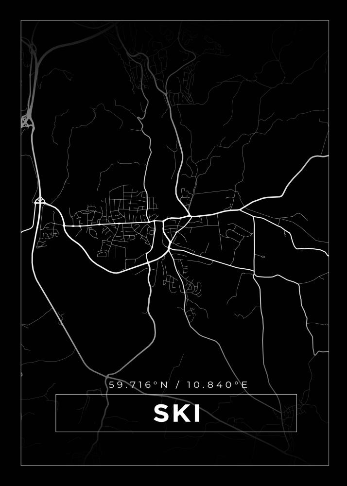 Bildverkstad Map - Ski - Black