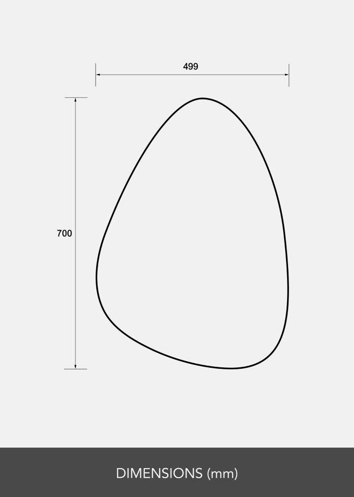 BGA Spiegel Egg 50x70 cm