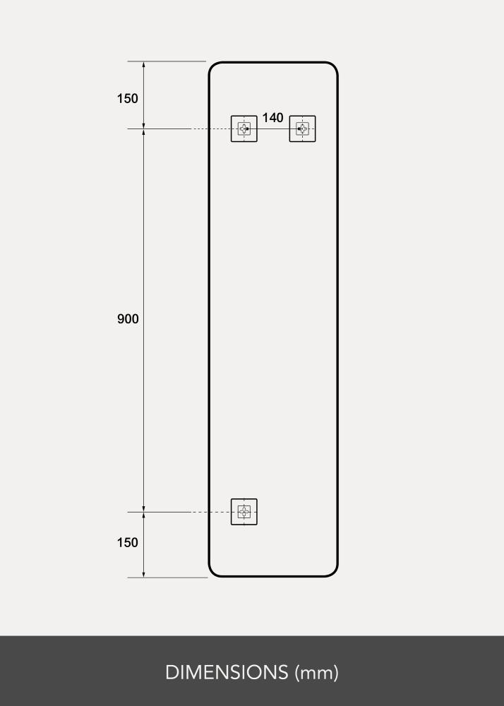 Artlink Spiegel Rectangle L 30x120 cm