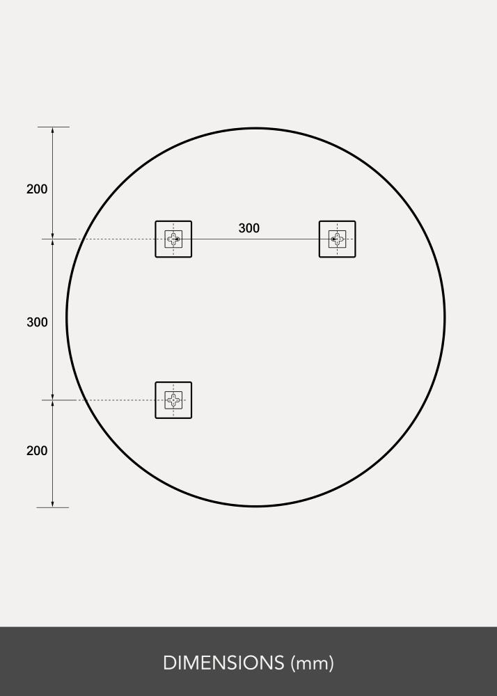 Artlink Runder Spiegel 70 cm Ø