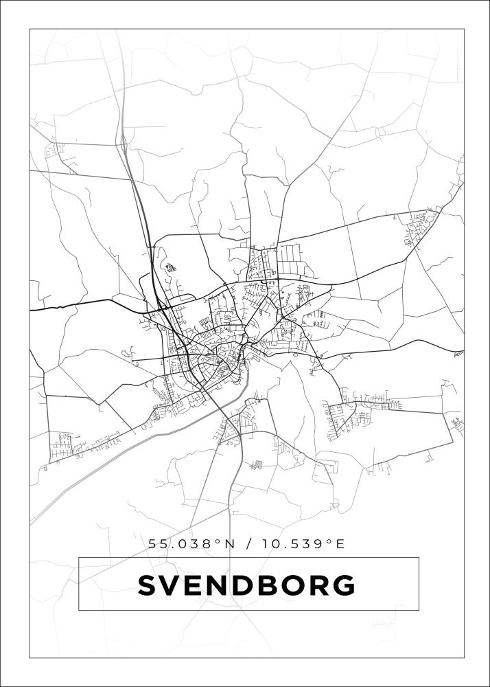 Bildverkstad Map - Svendborg - White