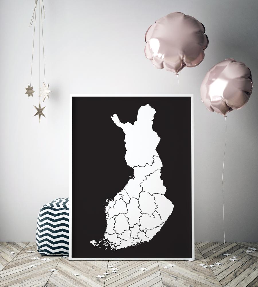 Bildverkstad Map - Finland - White