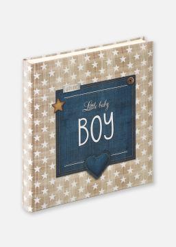 Walther Little Babyalbum Boy Blau - 28x30,5 cm (50 weiße Seiten / 25 Blatt)